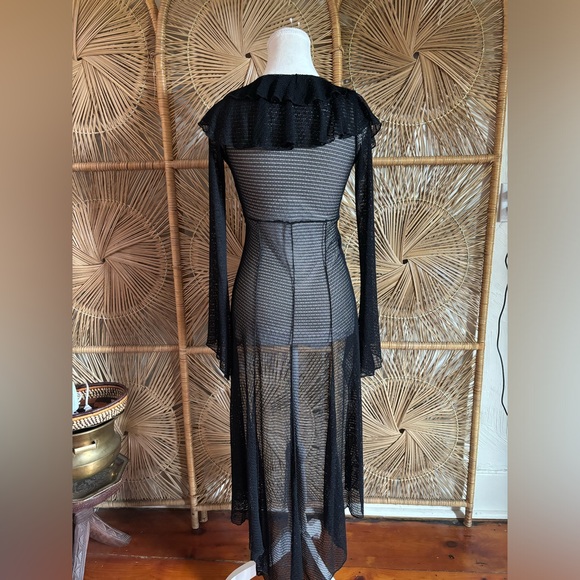 Vintage Forever21 Gothic Mesh Top - Picture 5 of 6